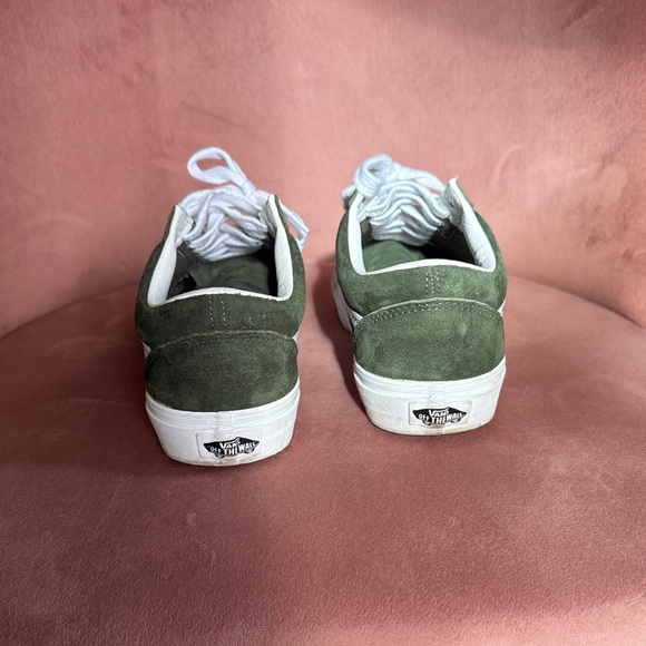 Vans Men's Olive Suede Sneakers men 6.5 women 8 - Picture 4 of 5
